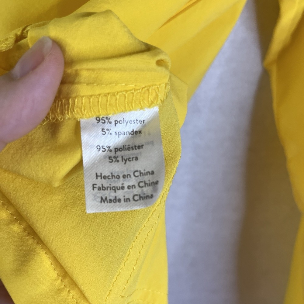 Rip Skirt Hoodie Women's Yellow Pullover w Pocket Sz Small Sun Beach Outdoor - Picture 3 of 5